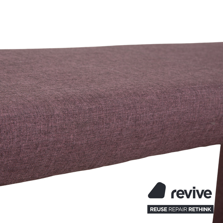 Lit en tissu, sommier à ressorts, tabouret, rose violette, fonction électrique