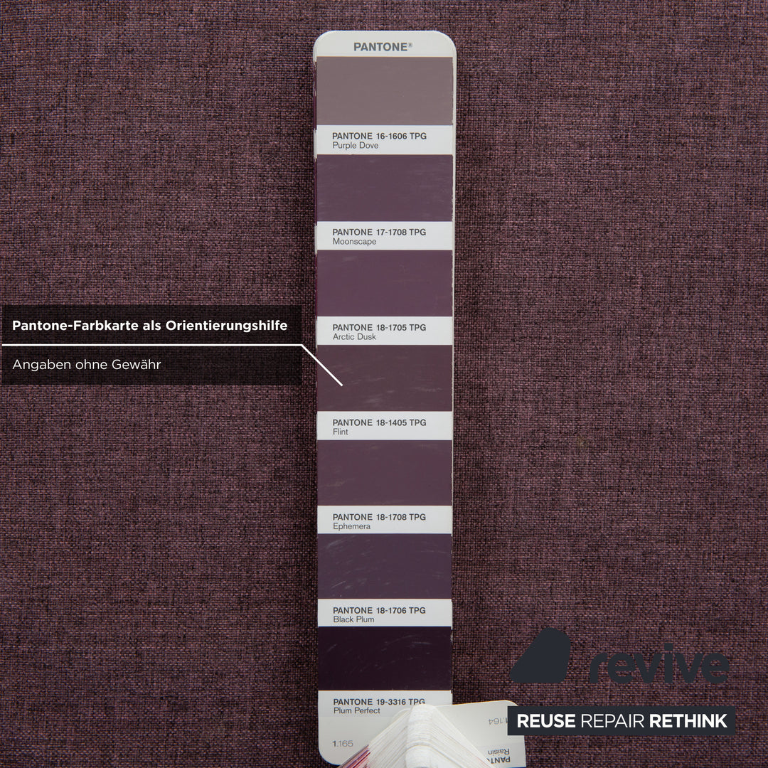 Lit en tissu, sommier à ressorts, tabouret, rose violette, fonction électrique