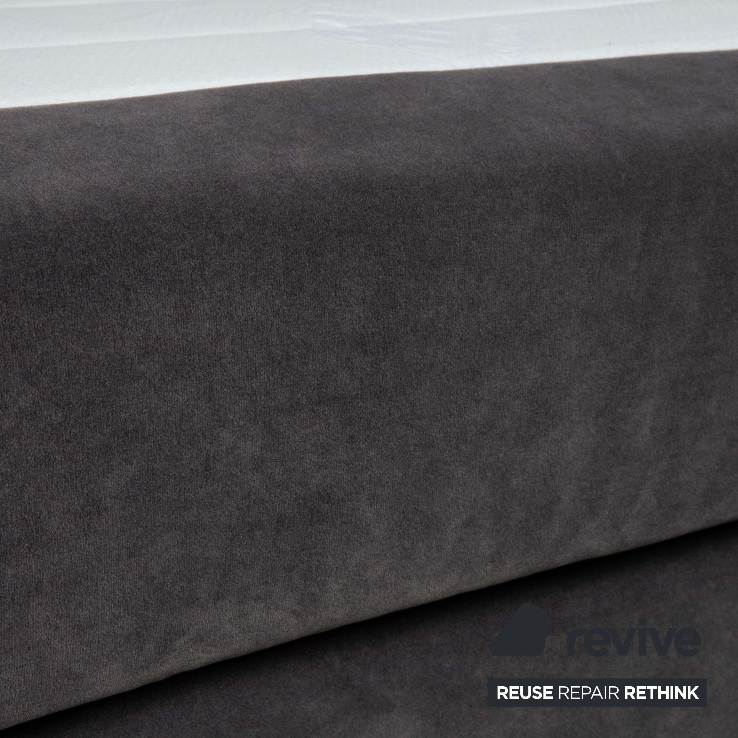 Musterring fabric bed grey bedroom box spring