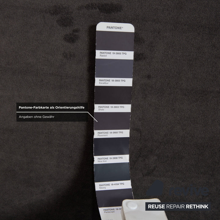 Lit en tissu gris pour chambre à coucher avec sommier tapissier