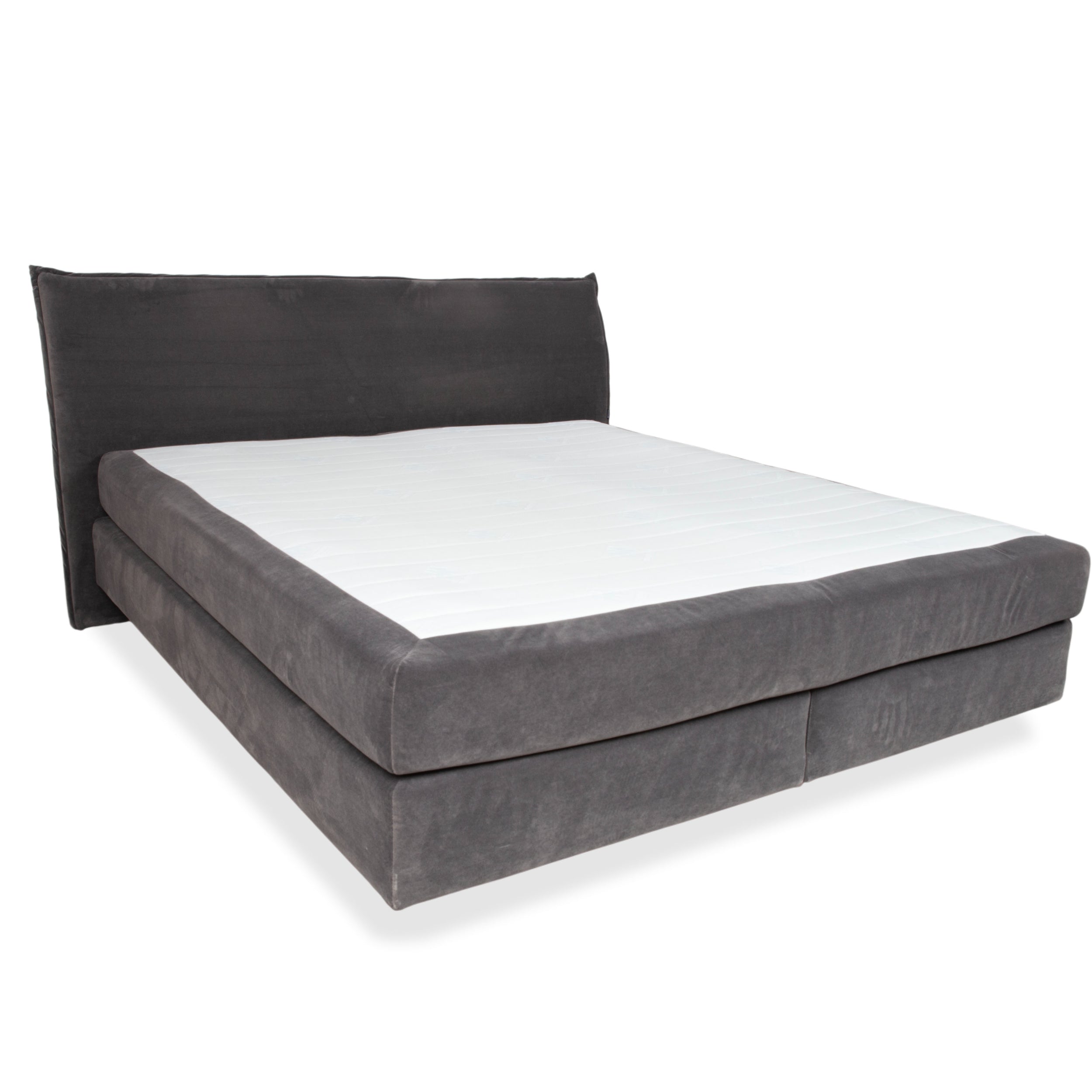 Musterring fabric bed grey bedroom box spring