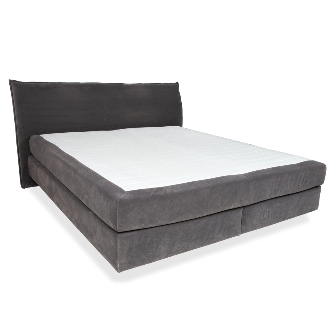 Musterring fabric bed grey bedroom box spring