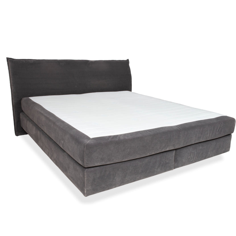 Musterring fabric bed grey bedroom box spring