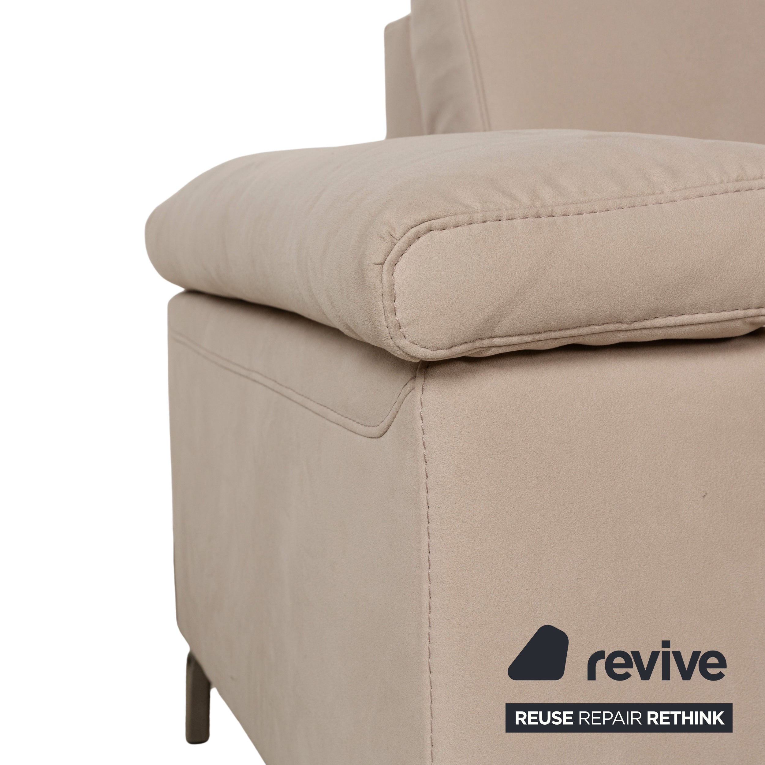 Musterring Stoff Ecksofa Beige Sofa Couch