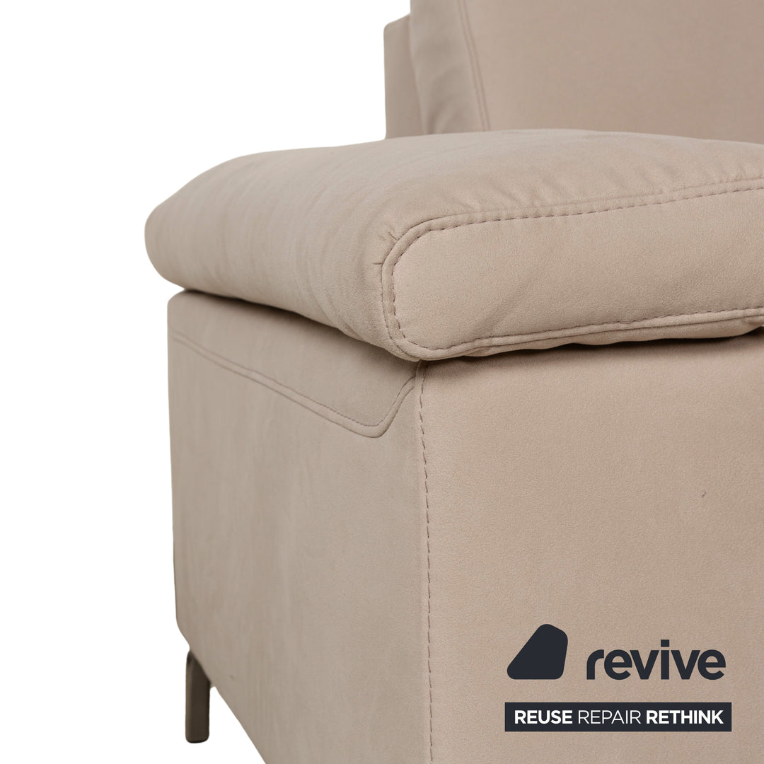 Musterring Fabric Corner Sofa Beige Sofa Couch