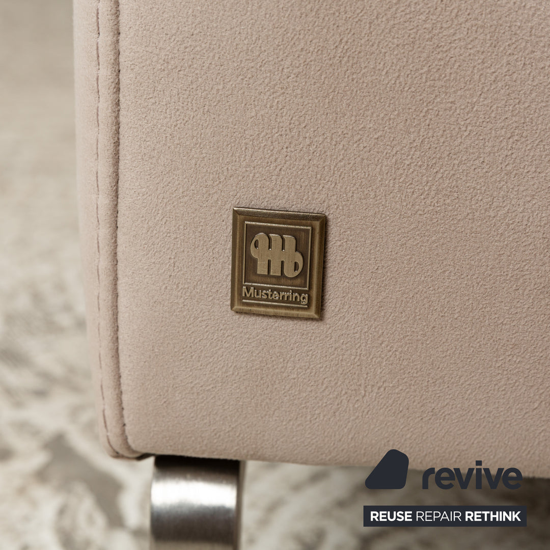 Musterring Fabric Corner Sofa Beige Sofa Couch
