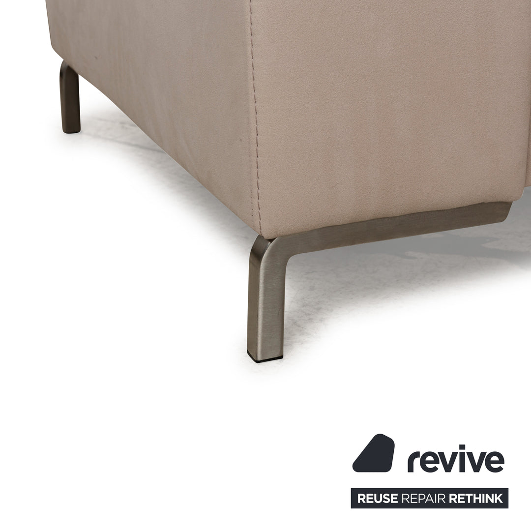 Musterring Fabric Corner Sofa Beige Sofa Couch