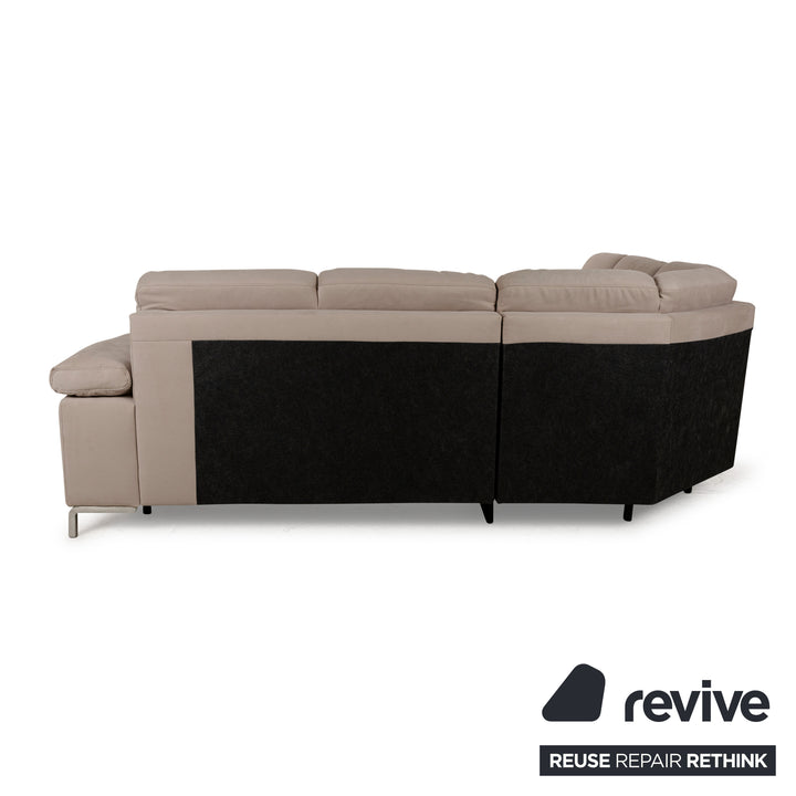Musterring Fabric Corner Sofa Beige Sofa Couch