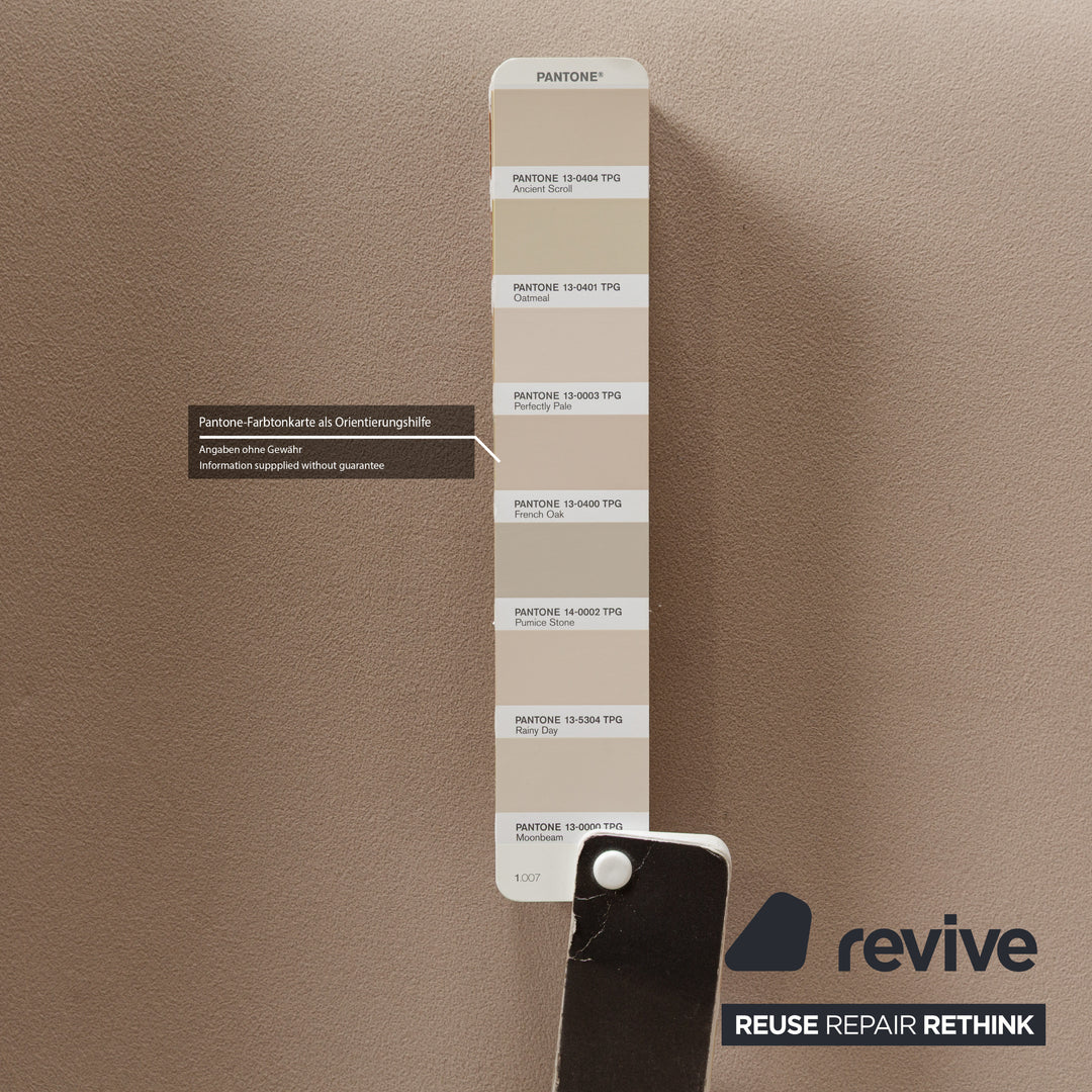 Musterring Fabric Corner Sofa Beige Sofa Couch