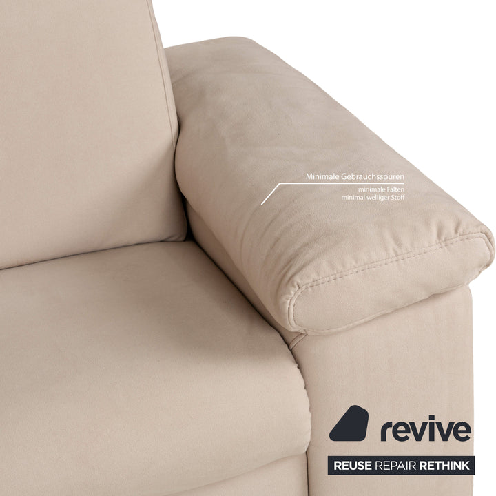 Musterring Fabric Corner Sofa Beige Sofa Couch