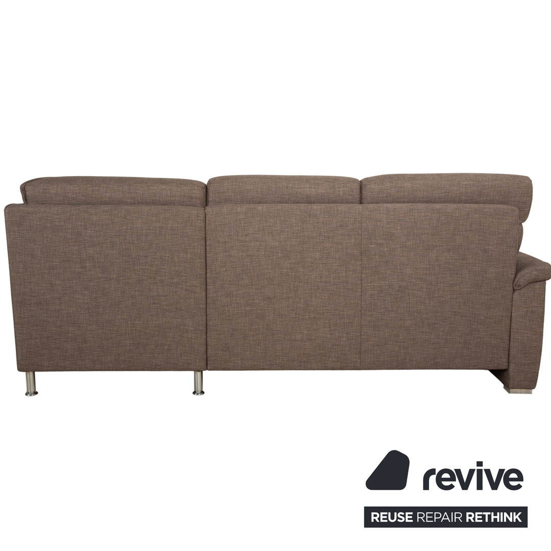 Musterring fabric corner sofa brown grey brown sofa couch