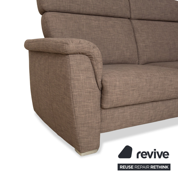 Musterring fabric corner sofa brown grey brown sofa couch