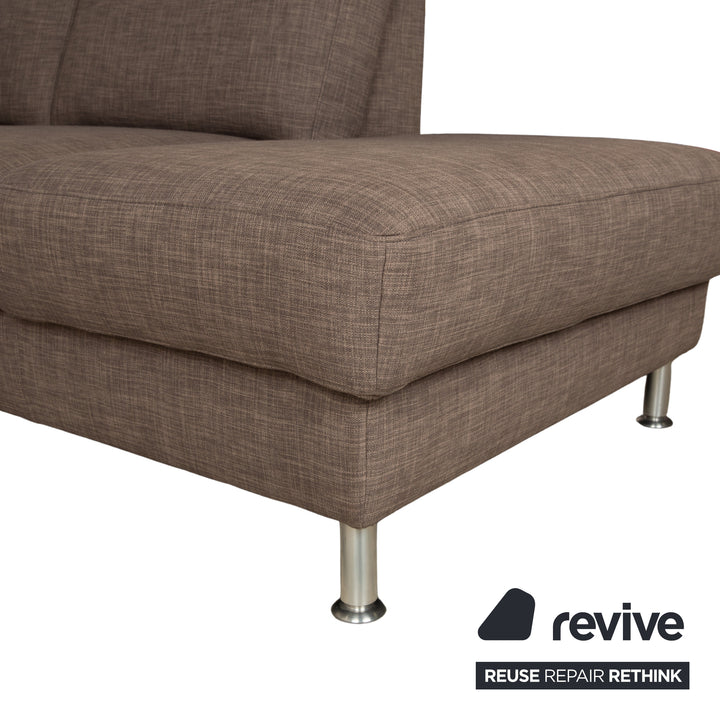 Musterring fabric corner sofa brown grey brown sofa couch