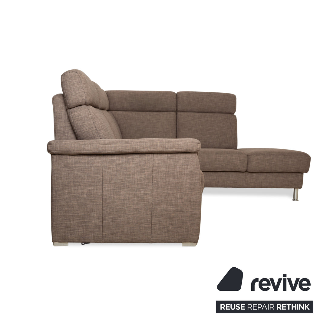 Musterring fabric corner sofa brown grey brown sofa couch