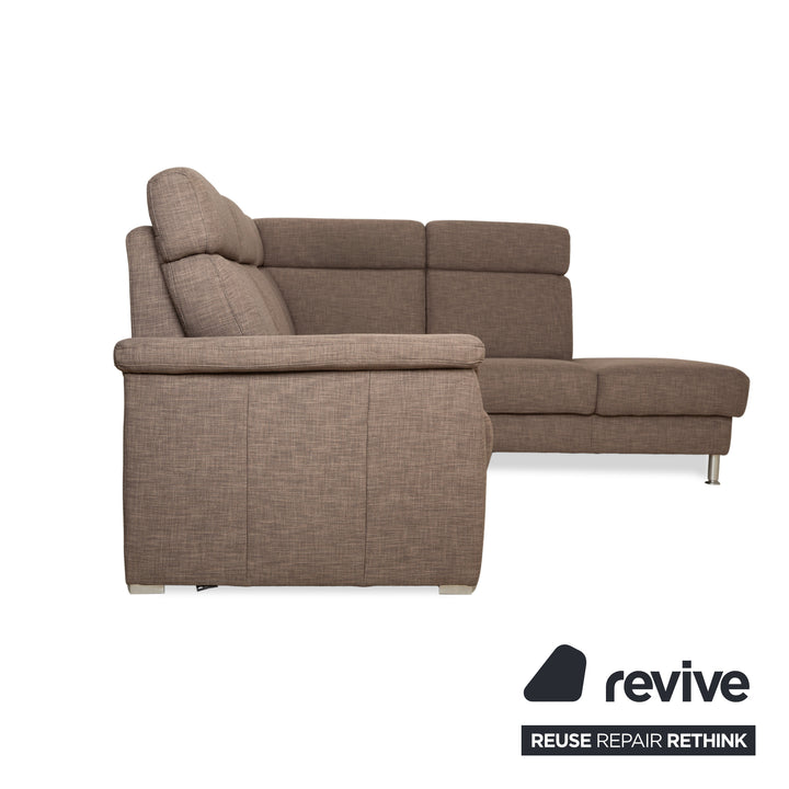 Musterring fabric corner sofa brown grey brown sofa couch