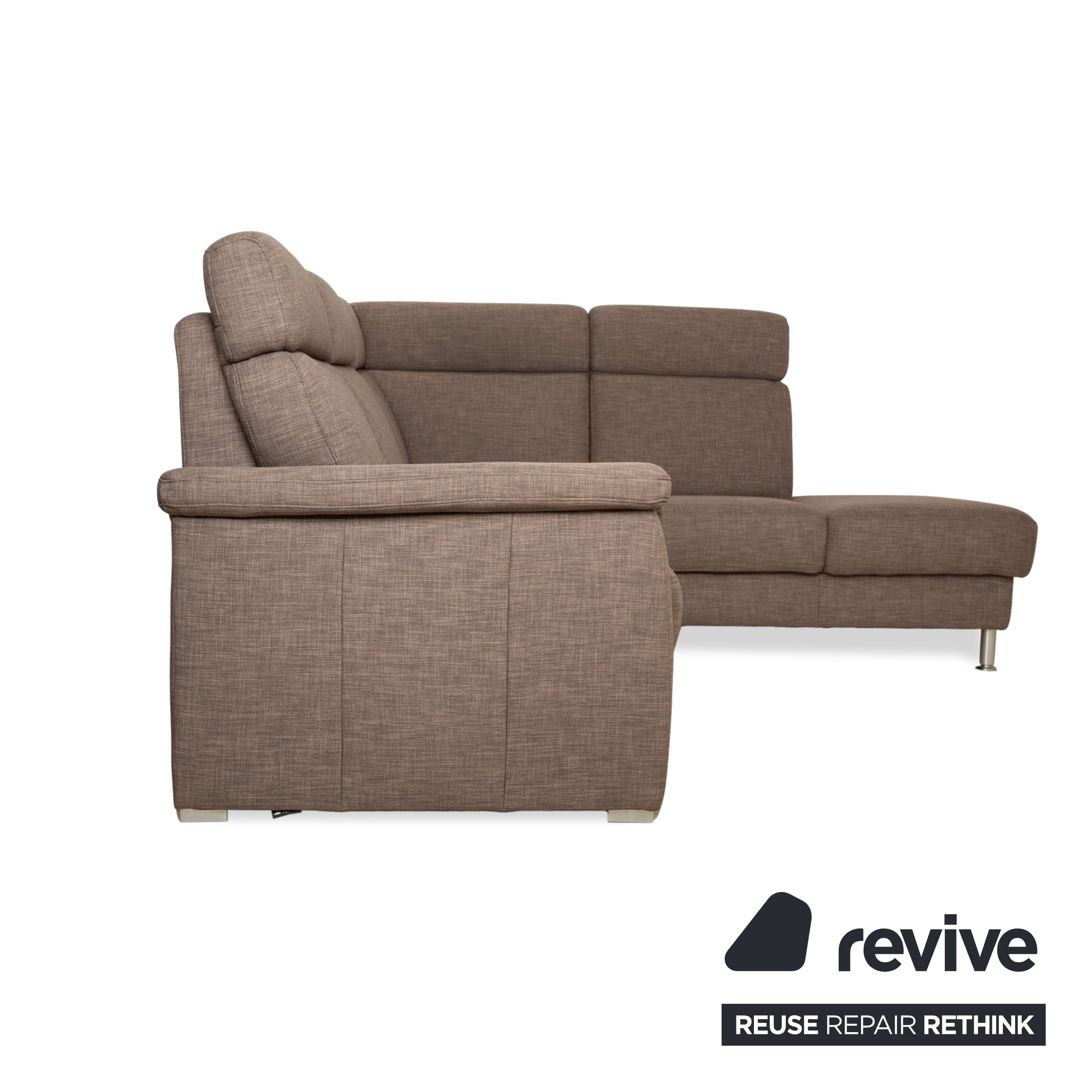 Musterring fabric corner sofa brown grey brown sofa couch