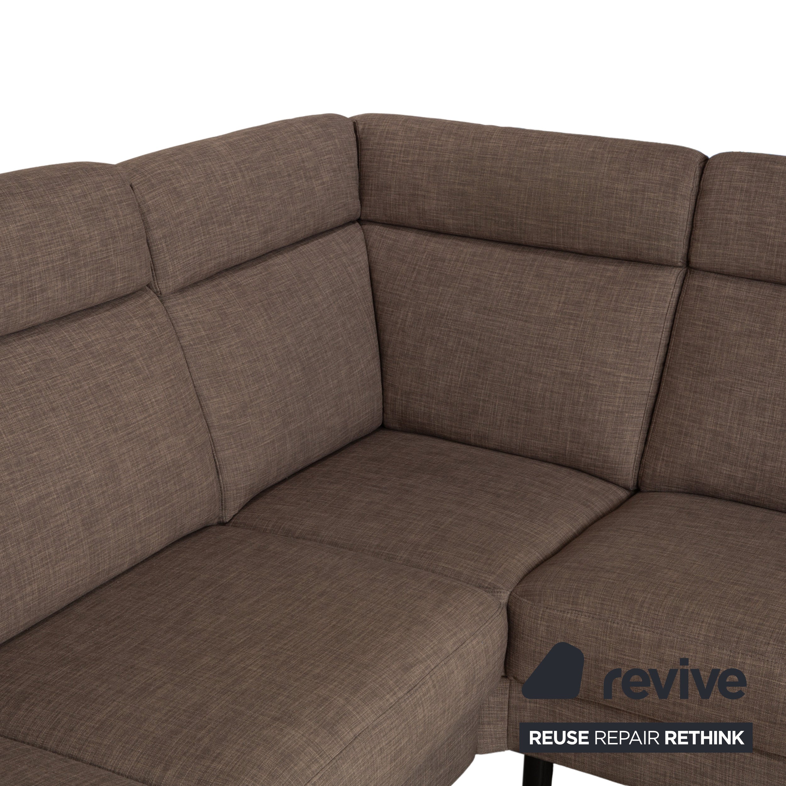 Musterring fabric corner sofa brown grey brown sofa couch