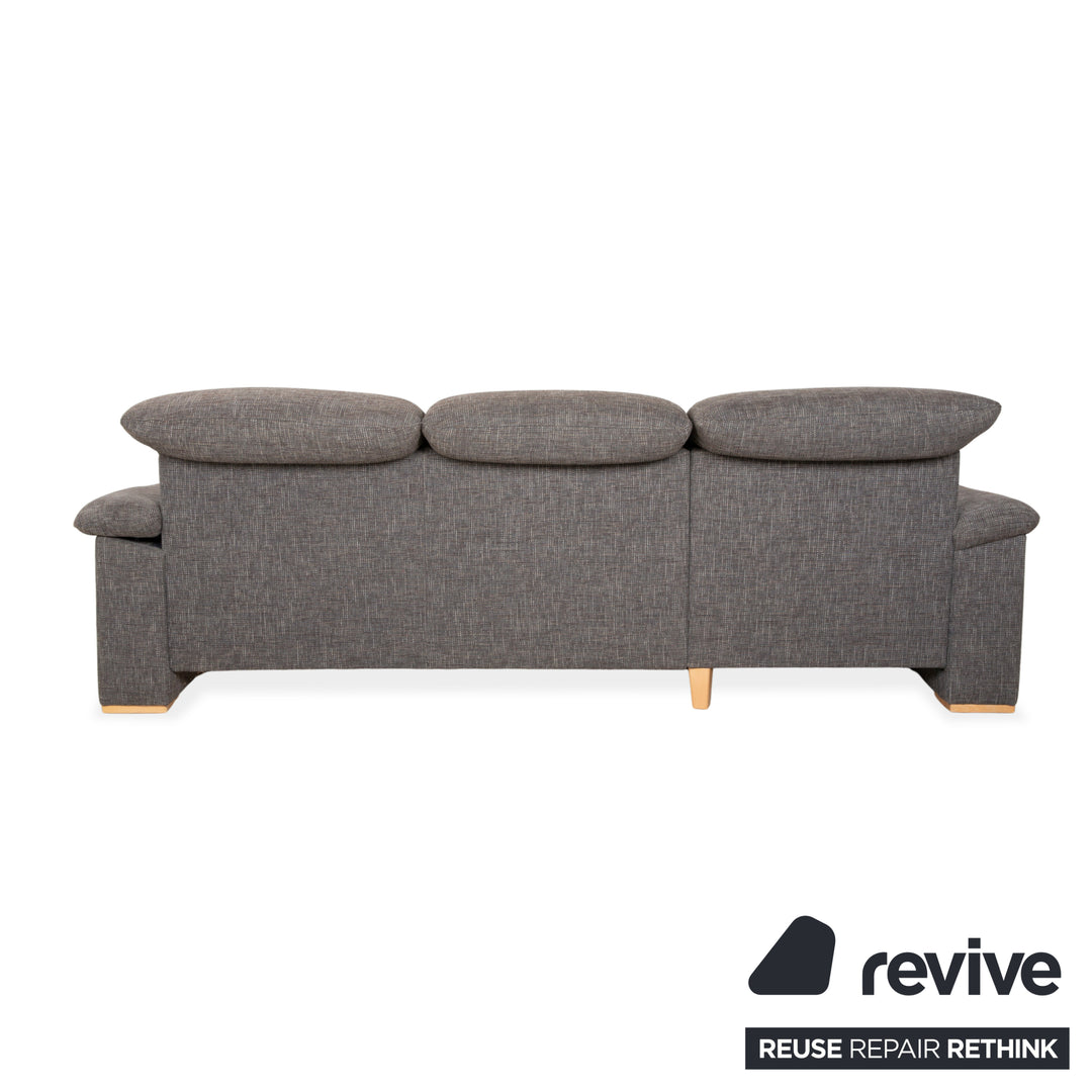 Musterring Stoff Ecksofa Grau manuelle Funktion Sofa Couch