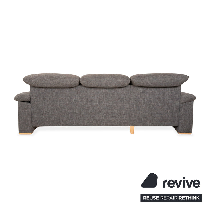 Musterring Stoff Ecksofa Grau manuelle Funktion Sofa Couch