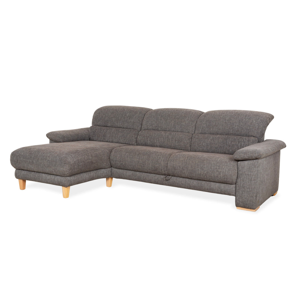 Musterring Stoff Ecksofa Grau manuelle Funktion Sofa Couch