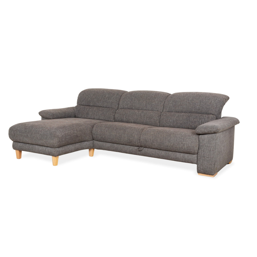 Musterring Stoff Ecksofa Grau manuelle Funktion Sofa Couch