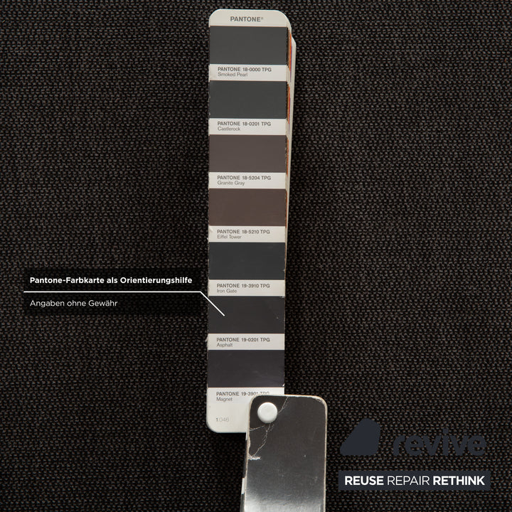 Canapé d'angle en tissu Musterring gris avec fonctions manuelles et électriques