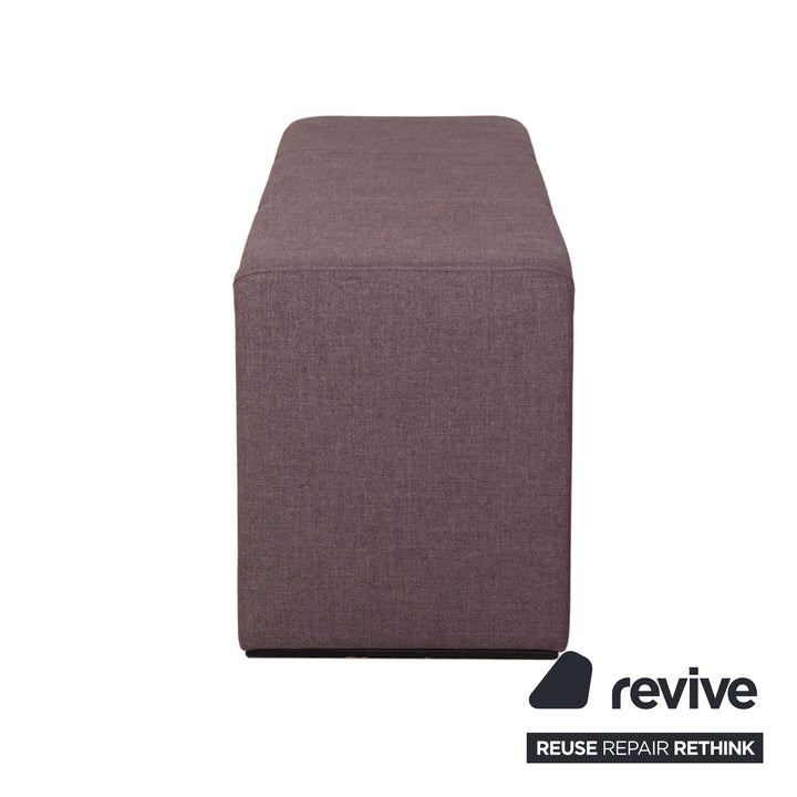 Tabouret-banc en tissu de rassemblement rose violette