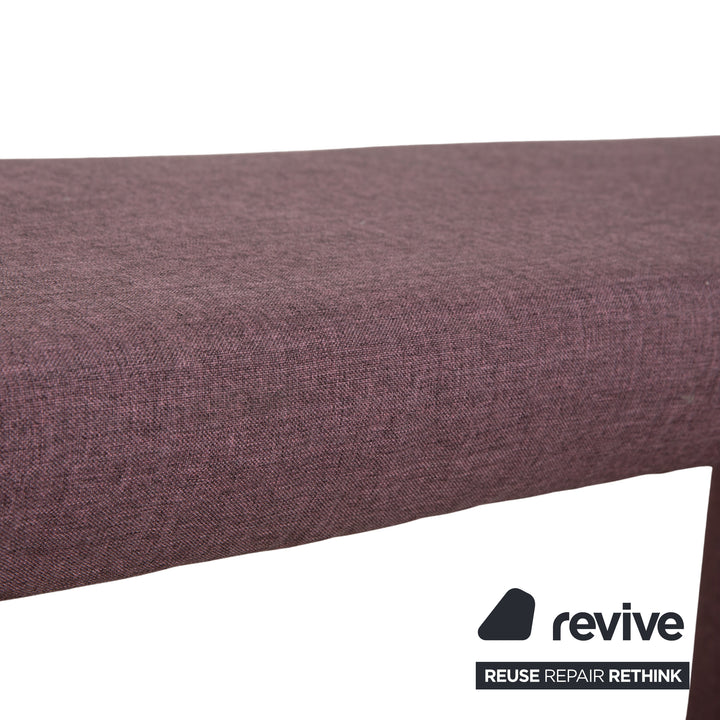 Tabouret-banc en tissu de rassemblement rose violette