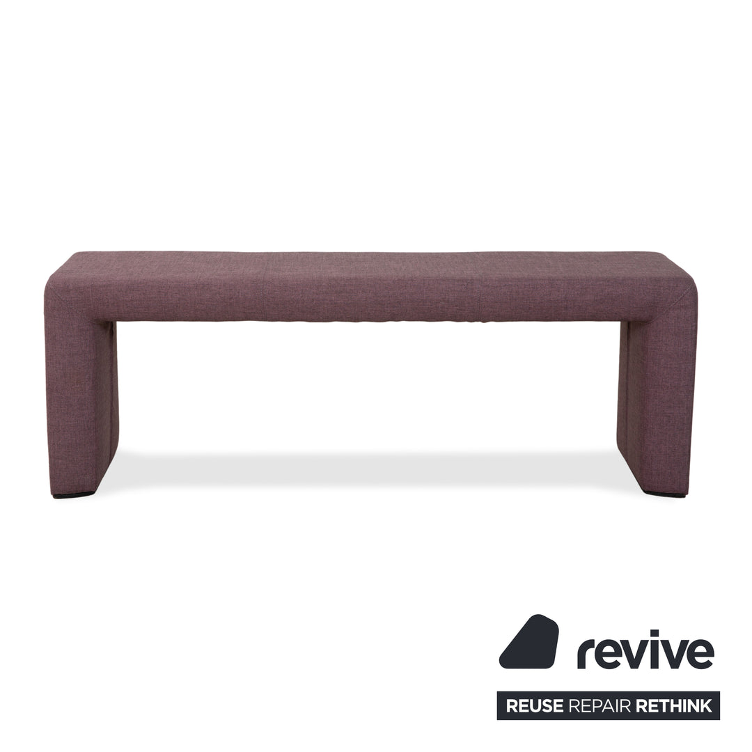 Tabouret-banc en tissu de rassemblement rose violette