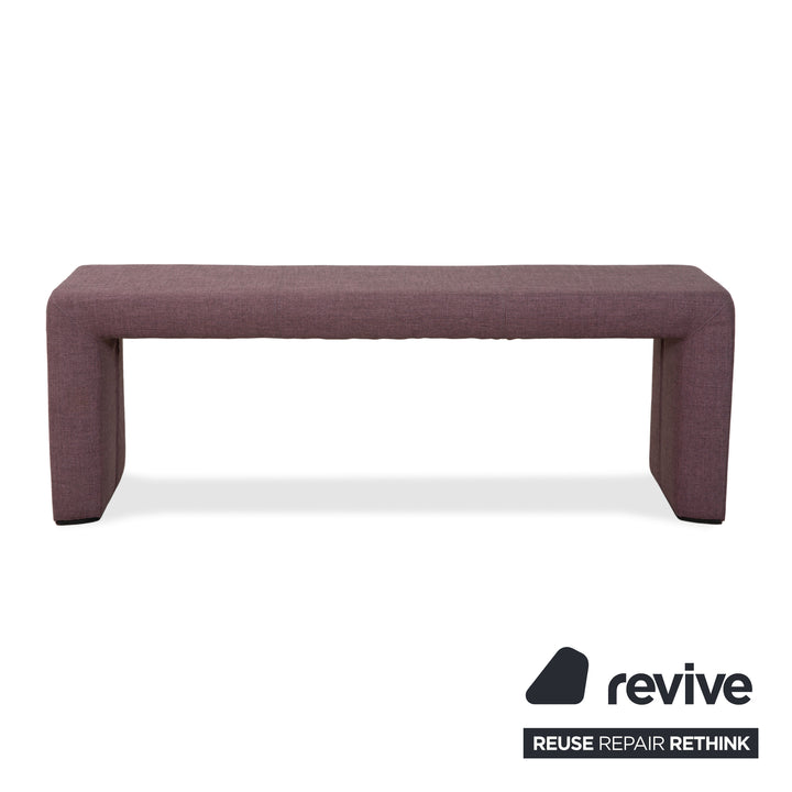 Tabouret-banc en tissu de rassemblement rose violette