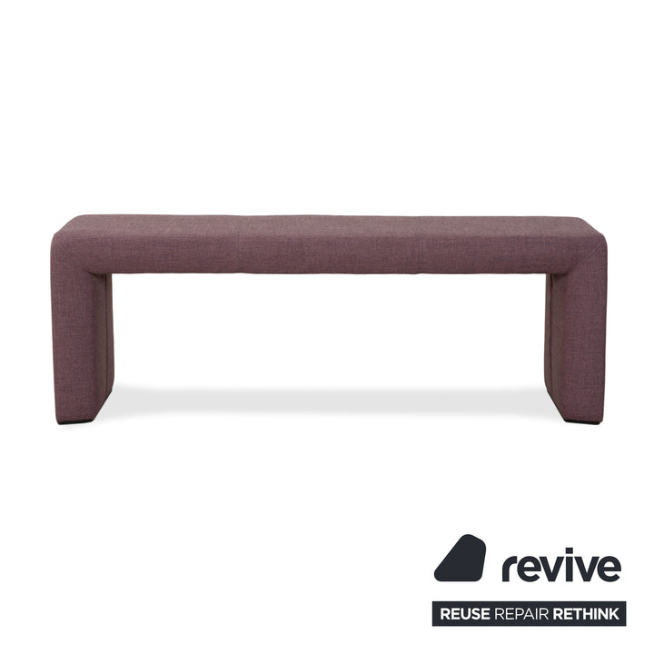 Tabouret-banc en tissu de rassemblement rose violette