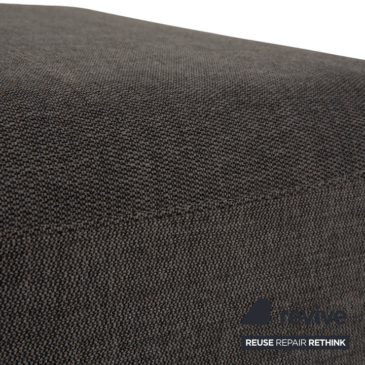 Musterring Stoff Hocker Grau