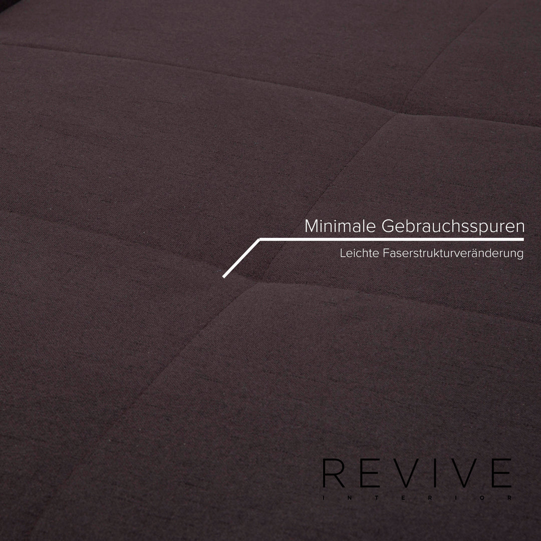 Échantillon canapé en tissu anthracite canapé d'angle #15124