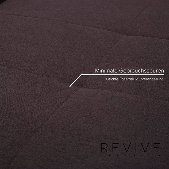 Échantillon canapé en tissu anthracite canapé d'angle #15124