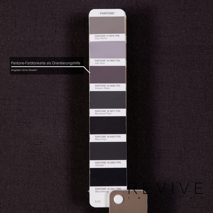 Échantillon canapé en tissu anthracite canapé d'angle #15124