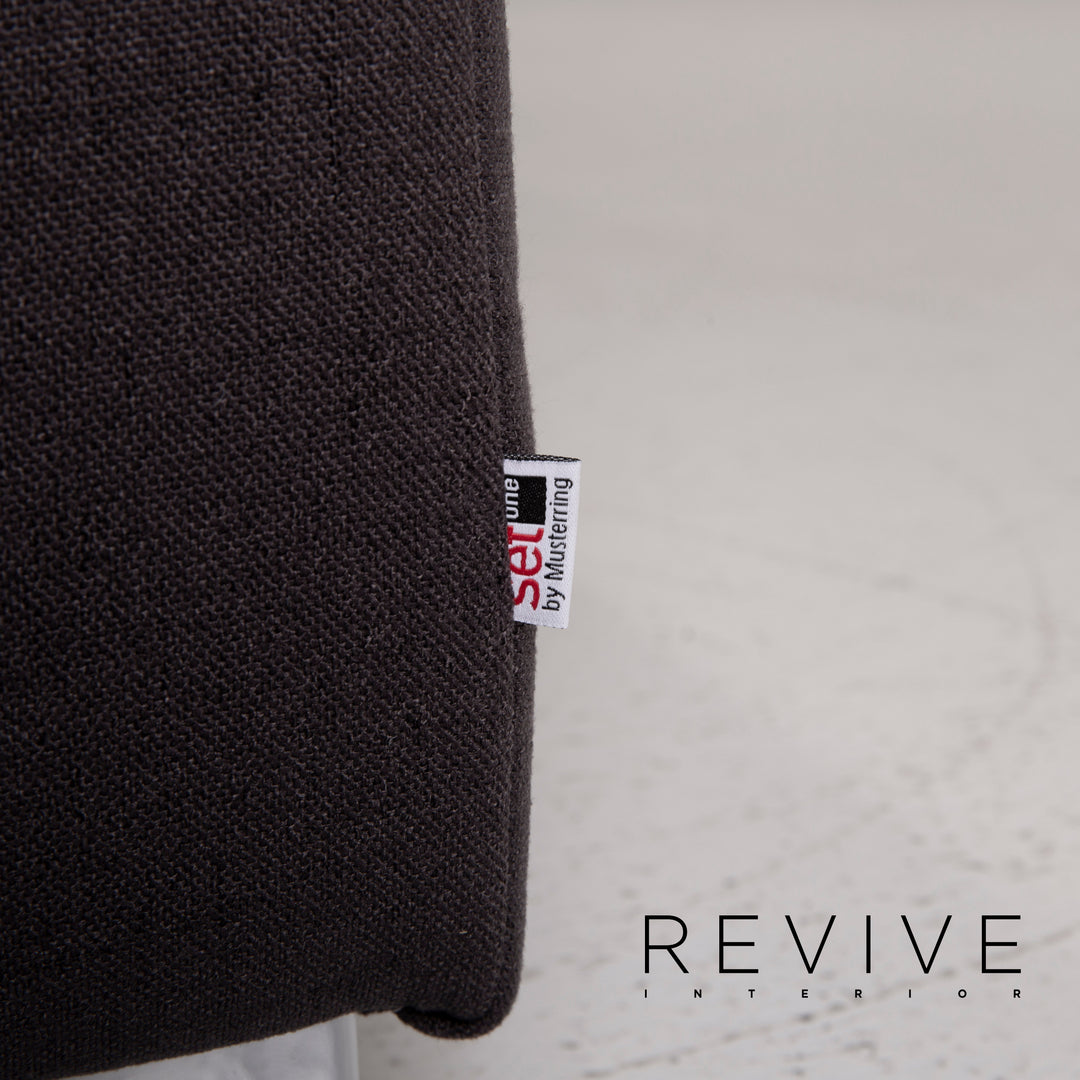 Musterring Stoff Sofa Anthrazit Ecksofa #15124