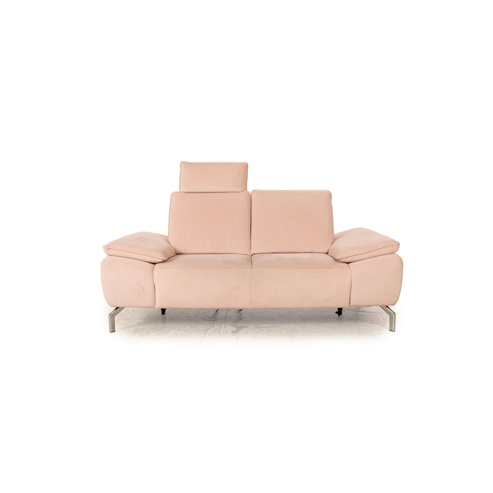 Musterring fabric two-seater cream manual function sofa couch