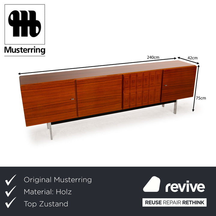 Musterring Vintage Holz Sideboard Braun