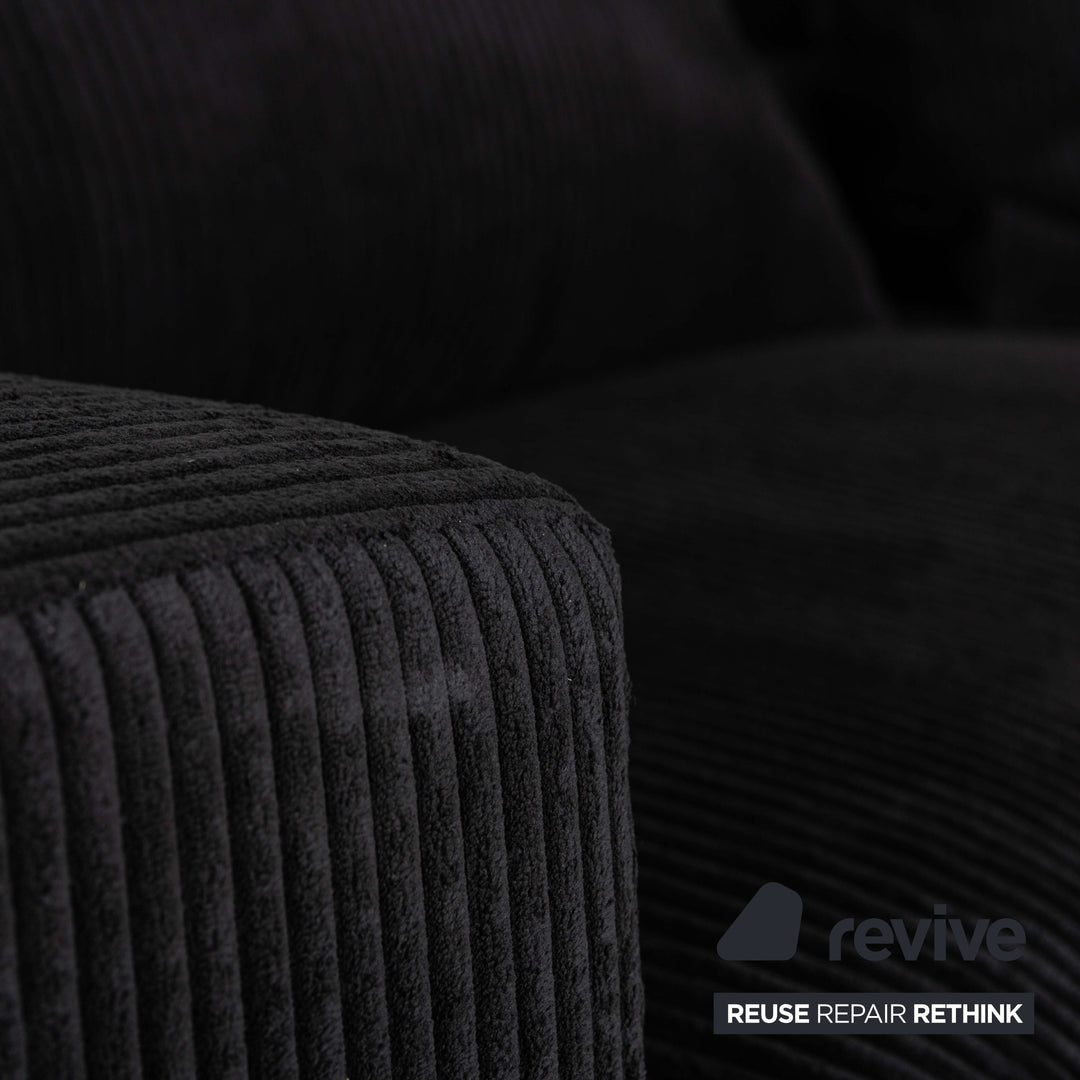 MYCS FLAYR Stoff Viersitzer Schwarz Sofa Couch