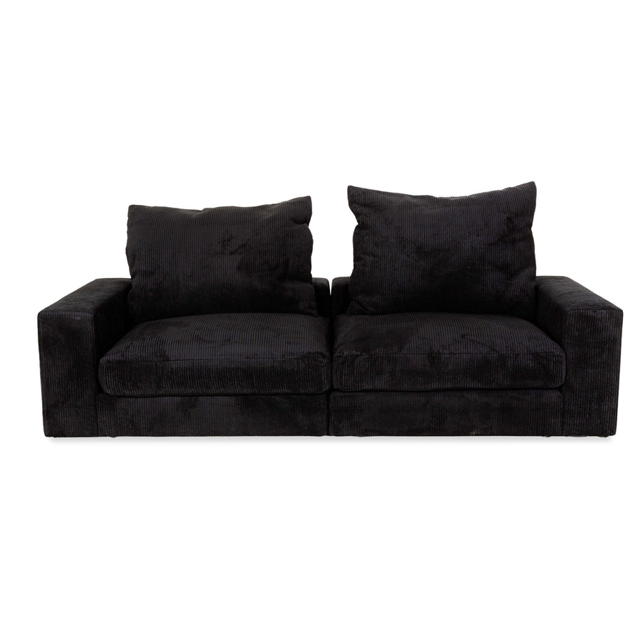 Canapé quatre places en tissu noir MYCS FLAYR