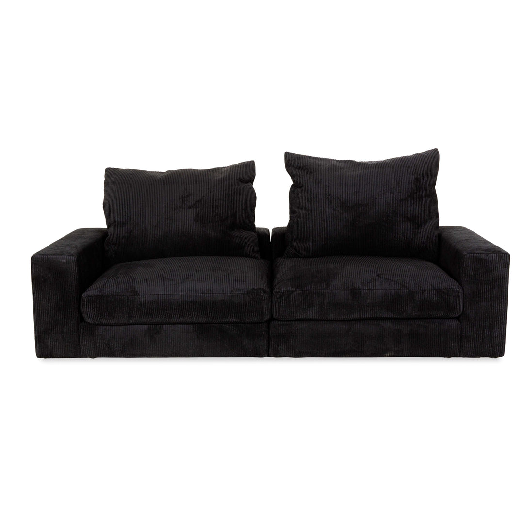Canapé quatre places en tissu noir MYCS FLAYR