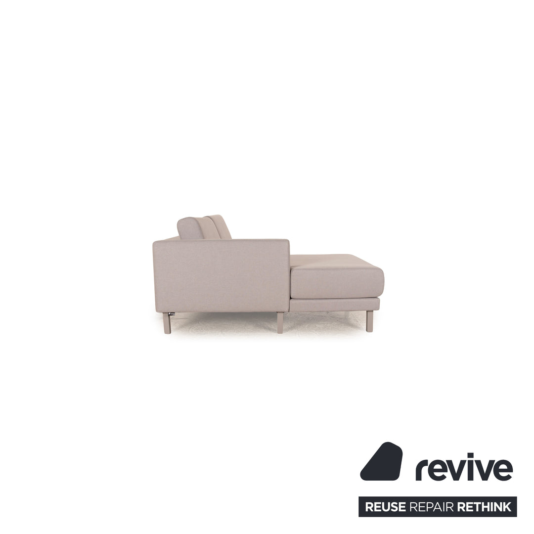 MYCS TYME Fabric Corner Sofa Grey Recamiere Left Sofa Couch
