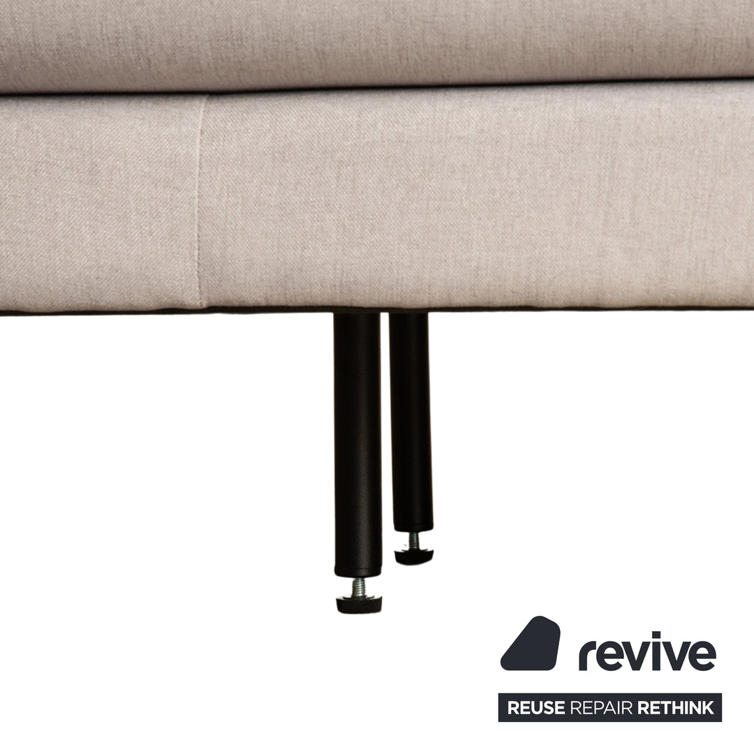 MYCS TYME Fabric Corner Sofa Grey Recamiere Left Sofa Couch