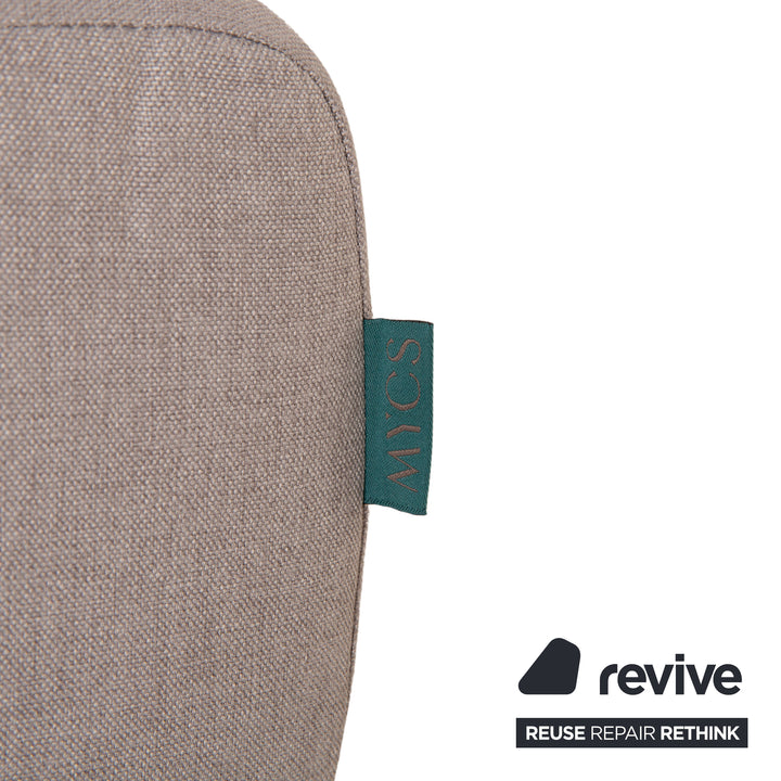 MYCS TYME Fabric Corner Sofa Grey Recamiere Left Sofa Couch