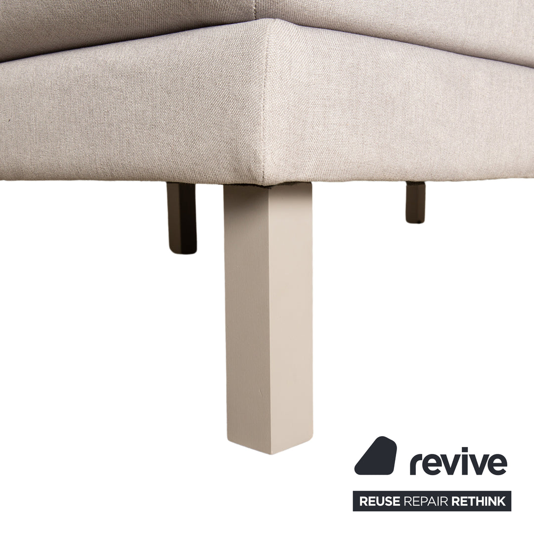 MYCS TYME Fabric Corner Sofa Grey Recamiere Left Sofa Couch