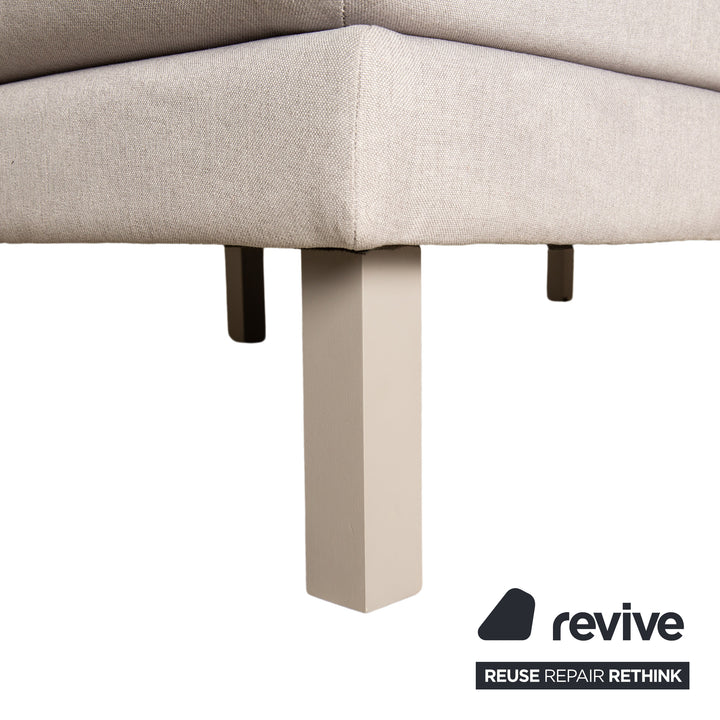 MYCS TYME Fabric Corner Sofa Grey Recamiere Left Sofa Couch