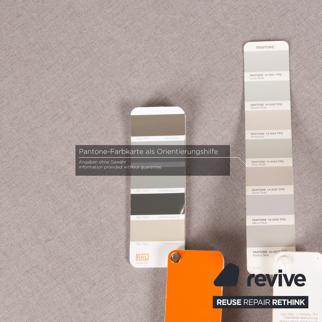 MYCS TYME Fabric Corner Sofa Grey Recamiere Left Sofa Couch