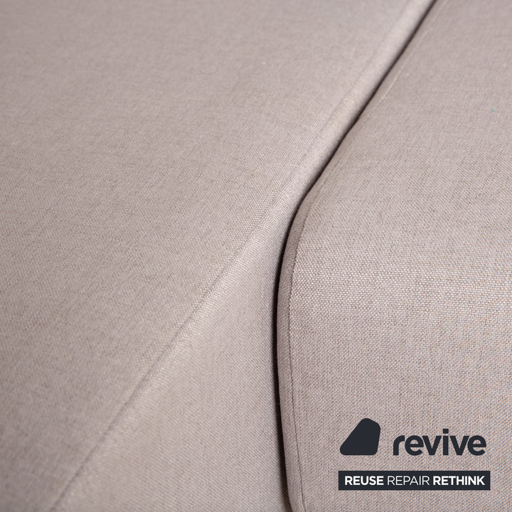 MYCS TYME Fabric Corner Sofa Grey Recamiere Left Sofa Couch