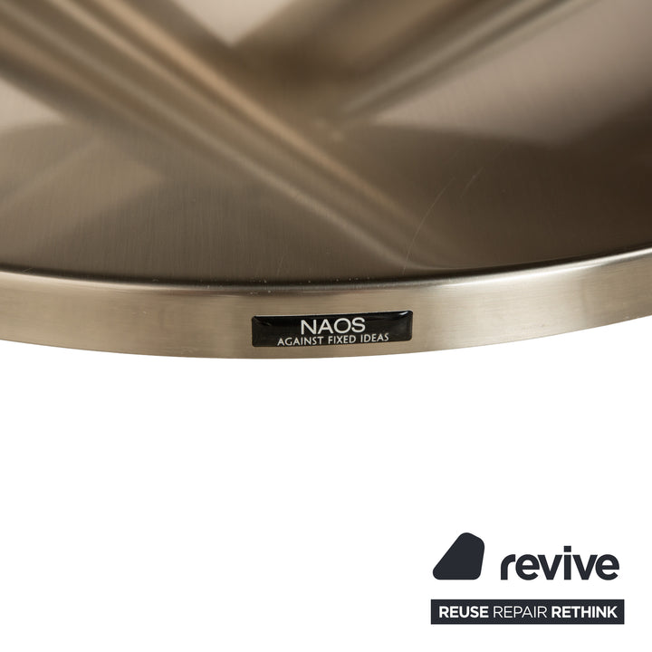 Naos Abra Metall Couchtisch Silber manuelle Funktion