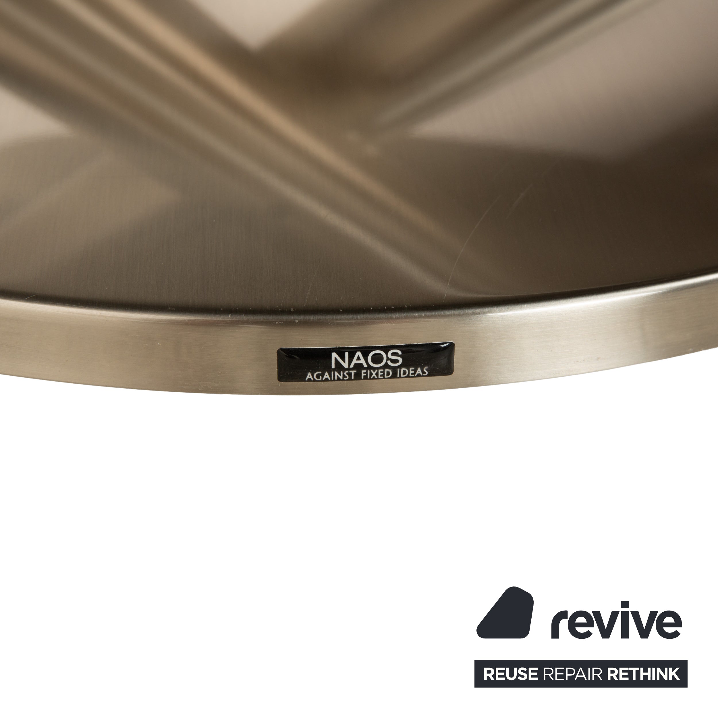 Naos Abra Metall Couchtisch Silber manuelle Funktion